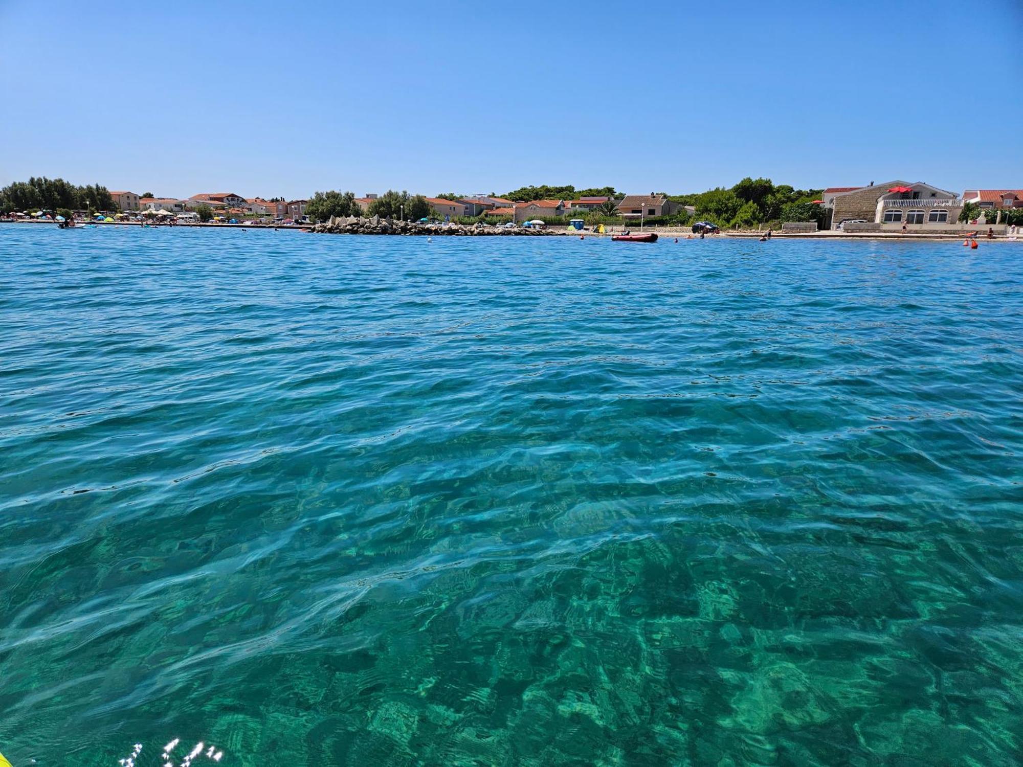 Familien Ferienhaus Vir Croatia 150M Strand Restaurant Einkaufen Exteriör bild